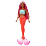 Kép 1/4 - Barbie Dreamtopia: Sellő baba rózsaszín hajjal és korallszínű uszonnyal – Mattel
