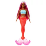 Kép 2/4 - Barbie Dreamtopia: Sellő baba rózsaszín hajjal és korallszínű uszonnyal – Mattel
