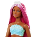 Kép 3/4 - Barbie Dreamtopia: Sellő baba rózsaszín hajjal és korallszínű uszonnyal – Mattel