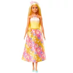 Kép 2/4 - Barbie Dreamtopia: Hercegnő baba sárga-rózsaszín pillangós ruhában – Mattel