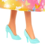 Kép 4/4 - Barbie Dreamtopia: Hercegnő baba sárga-rózsaszín pillangós ruhában – Mattel