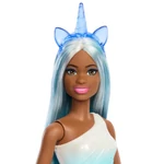 Kép 3/5 - Barbie Dreamtopia: Unikornis baba kék szivárványos ruhában – Mattel