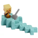 Kép 2/6 - Minecraft: Reveal Aranyszőke Hajós minifigura sárga kard alakú tárolóban – Mattel