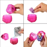 Kép 2/2 - Minecraft Reveal minifigura pink dobozban – Mattel