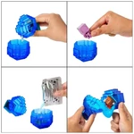 Kép 2/2 - Minecraft Reveal minifigura kék dobozban – Mattel