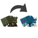 Kép 4/4 - Minecraft Reveal minifigura zöld tárolóban – Mattel