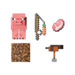 Kép 2/3 - Minecraft: Diamond Level – Malac figura – Mattel