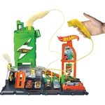 Kép 2/6 - Hot Wheels: City töltőállomás pályaszett 1 db kisautóval – Mattel