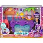Kép 1/3 - Enchantimals: Majmóca medencés bulija játékszett – Mattel