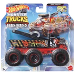 Kép 1/2 - Hot Wheels Monster Trucks: Big Rigs hatkerekű Bone Shaker vontató járgány 1:64 – Mattel