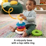 Kép 3/5 - Fisher-Price: Sensory Rock-A-Stack™ gyűrűpiramis – Mattel