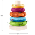 Kép 5/5 - Fisher-Price: Sensory Rock-A-Stack™ gyűrűpiramis – Mattel