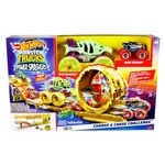 Kép 1/4 - Hot Wheels Monster Trucks: Power Smasher Hajsza pályaszett – Mattel