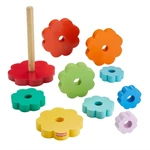 Kép 3/3 - Fisher-Price: Wood Fa Gyűrűpiramis fejlesztő játék – Mattel