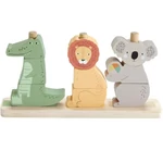 Kép 3/3 - Fisher-Price: Wood Fa állatos rakosgató – Mattel