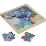 Kép 2/3 - Fisher-Price: Tengeri állatok fa kirakós táblácska – Mattel