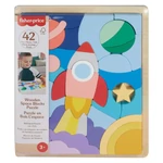 Kép 1/2 - Fisher Price: Wood fa űrhajós kirakó – Mattel