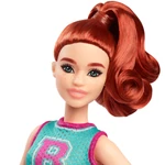 Kép 3/5 - Barbie Fashionista stílusos baba vörös hajjal lila szoknyában – Mattel