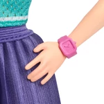 Kép 4/5 - Barbie Fashionista stílusos baba vörös hajjal lila szoknyában – Mattel