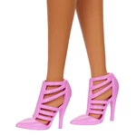 Kép 3/3 - Barbie: Fashionista stílusos baba rózsás ruhában – Mattel
