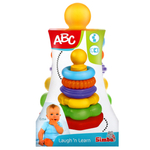 Kép 3/3 - ABC színes gyűrű piramis 25 cm – Simba Toys
