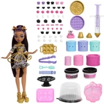 Kép 2/5 - Monster High: Scary Sweet Birthday – Clawdeen Wolf baba tortadíszítő játékszett – Mattel