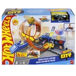 Kép 1/3 - Hot Wheels City: Szuper rendőrkapitányság pályaszett kisautóval – Mattel