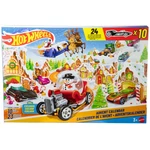 Kép 1/2 - Hot Wheels adventi naptár 10 db meglepetés autóval – Mattel