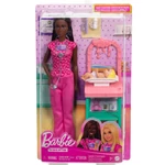 Kép 1/4 - Barbie barna hajú gyerekorvos karrierbaba játékszett – Mattel