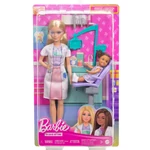 Kép 1/4 - Barbie szőke hajú fogorvos karrierbaba játékszett – Mattel