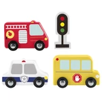 Kép 2/2 - Fisher-Price: Wood fa kisautó szett – Mattel