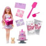 Kép 2/2 - Barbie: Party Reveal meglepetés baba Francia buldog kutyussal – Mattel