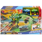 Kép 1/4 - Hot Wheels Monster Trucks: Sárkányfutam pályaszett – Mattel