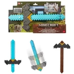 Kép 1/3 - Minecraft: Egy Minecraft film 2 az 1-ben Kattanással átalakítható kard és csákány – Mattel