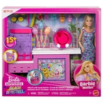 Kép 1/5 - Barbie Mysteries: Beach Detectives – Vattacukor stand játékszett babával – Mattel