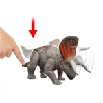 Kép 3/3 - Jurassic World: Újjászületés Strike Attack Zuniceratops támadó dinoszaurusz figura – Mattel