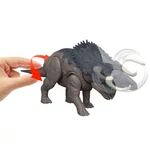 Kép 3/3 - Jurassic World: Újjászületés Wild Roar Nasutoceratops támadó dinoszaurusz figura – Mattel