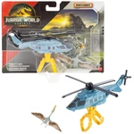 Kép 1/2 - Matchbox Jurassic World: Quetzal-Copter dinó szállító jármű Quetzalcoatlus figurával – Mattel