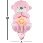 Kép 3/3 - Fisher-Price: Rózsaszín szunyókáló vidra funkciókkal – Mattel