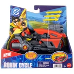 Kép 1/4 - DC Robin akciófigura motorral és kilövő rakétákkal – Mattel