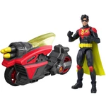 Kép 2/4 - DC Robin akciófigura motorral és kilövő rakétákkal – Mattel
