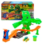 Kép 1/5 - Hot Wheels Monster Trucks Slimeszörny Káosz Pályaszett - Mattel
