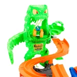 Kép 4/5 - Hot Wheels Monster Trucks Slimeszörny Káosz Pályaszett - Mattel