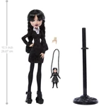 Kép 3/4 - Monster High x Wednesday – Wednesday Addams baba kiegészítőkkel – Mattel