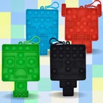 Kép 2/2 - Minecraft Bubblers Mini Pop-it meglepetés kulcstartó 1 db