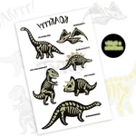 Kép 2/3 - TyToo: Sötétben világító dinoszauruszok matrica tetoválás