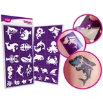 Kép 1/4 - TyToo: Tengeri állatok csillámtetoválás sablon szett 26 db