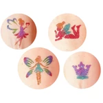 Kép 2/5 - TyToo: Tündérek és hercegnők csillámtetoválás sablon szett 22 db