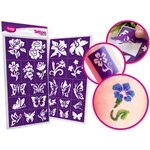 Kép 1/4 - TyToo: Virágok csillámtetoválás sablon szett 24 db