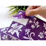 Kép 2/4 - TyToo: Virágok csillámtetoválás sablon szett 24 db